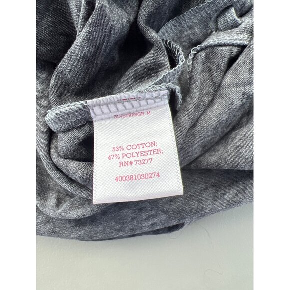 SO American Heritage Hoodie Perfect Tee Women Small 3/4 Sleeve Charcoal Gray NEW - Picture 7 of 9
